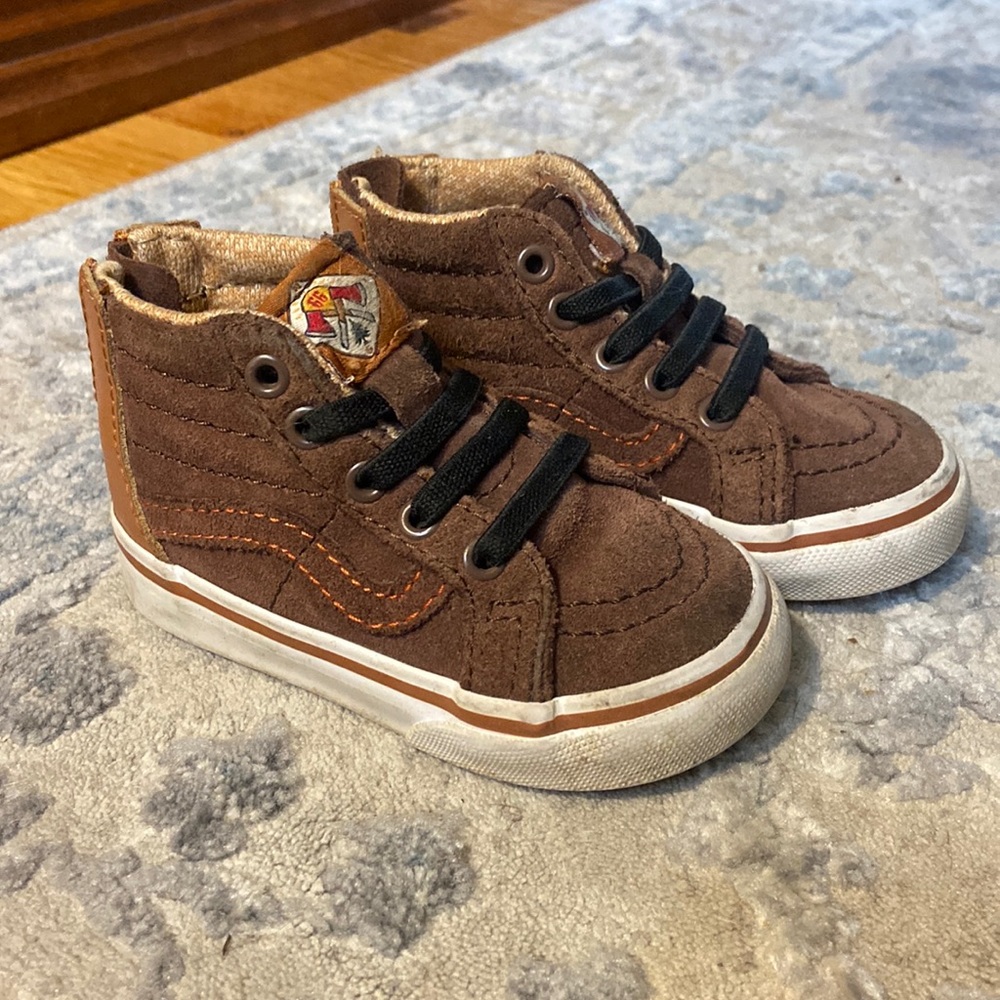 Adorable brown toddler vans